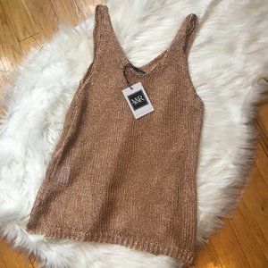 Young & Reckless Copper Woven Tank